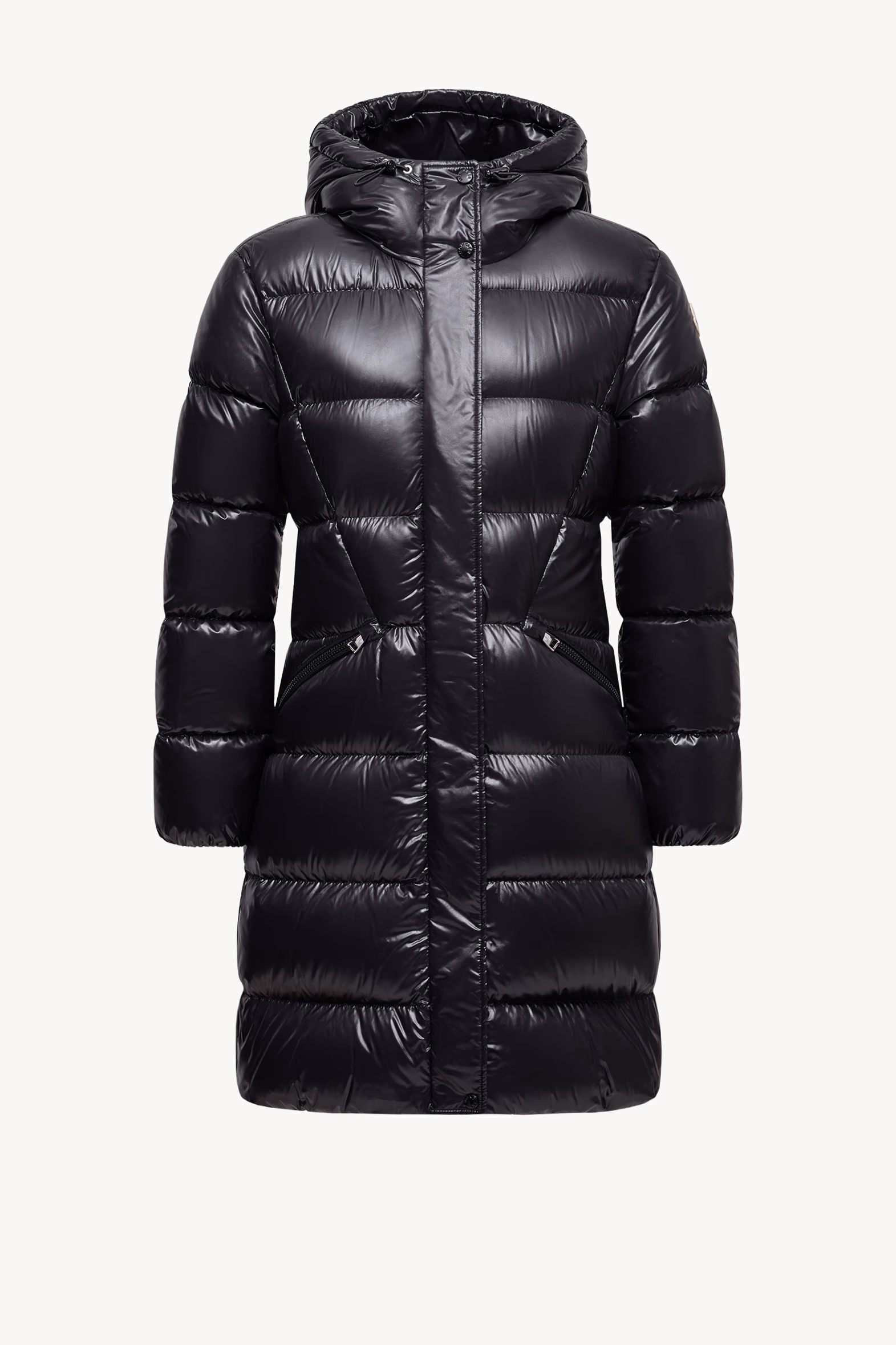 Doudoune longue à capuche Bellevue Noir Moncler 2